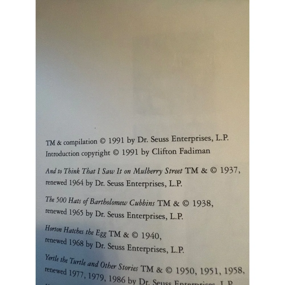 Dr. Seuss six by